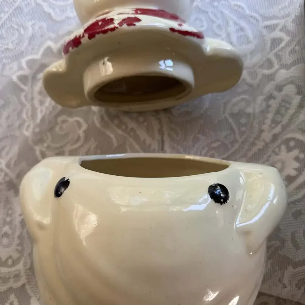 Shawnee Pottery Smiley Pig Vintage Cookie Jar 11